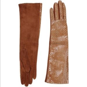 Suede+Snake skin DSquared2 gloves NWOT price firm